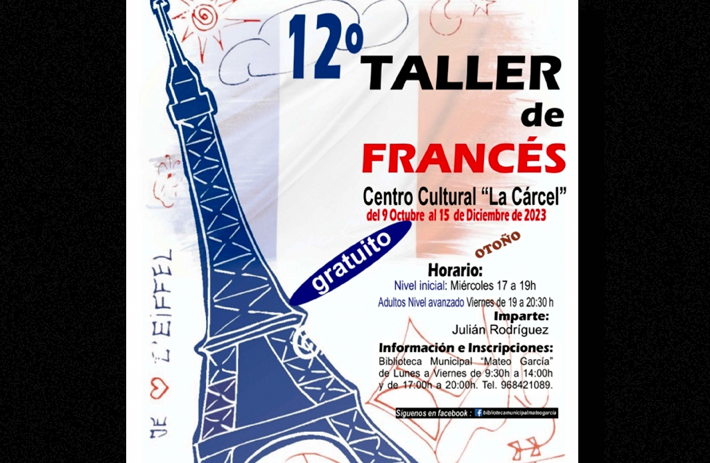 Regresa el taller de Conversación en Francés, del 9 de octubre al 15 de diciembre